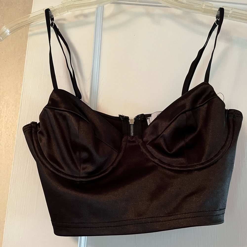 Adika Black Crop Top Size Small Never worn but tags removed